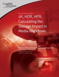 4K，HDR，HFR：计算媒体工作流存储的影响